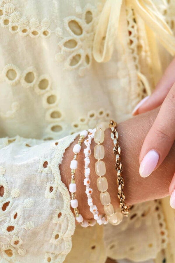 Label Kiki - Lemon beads bracelet gold