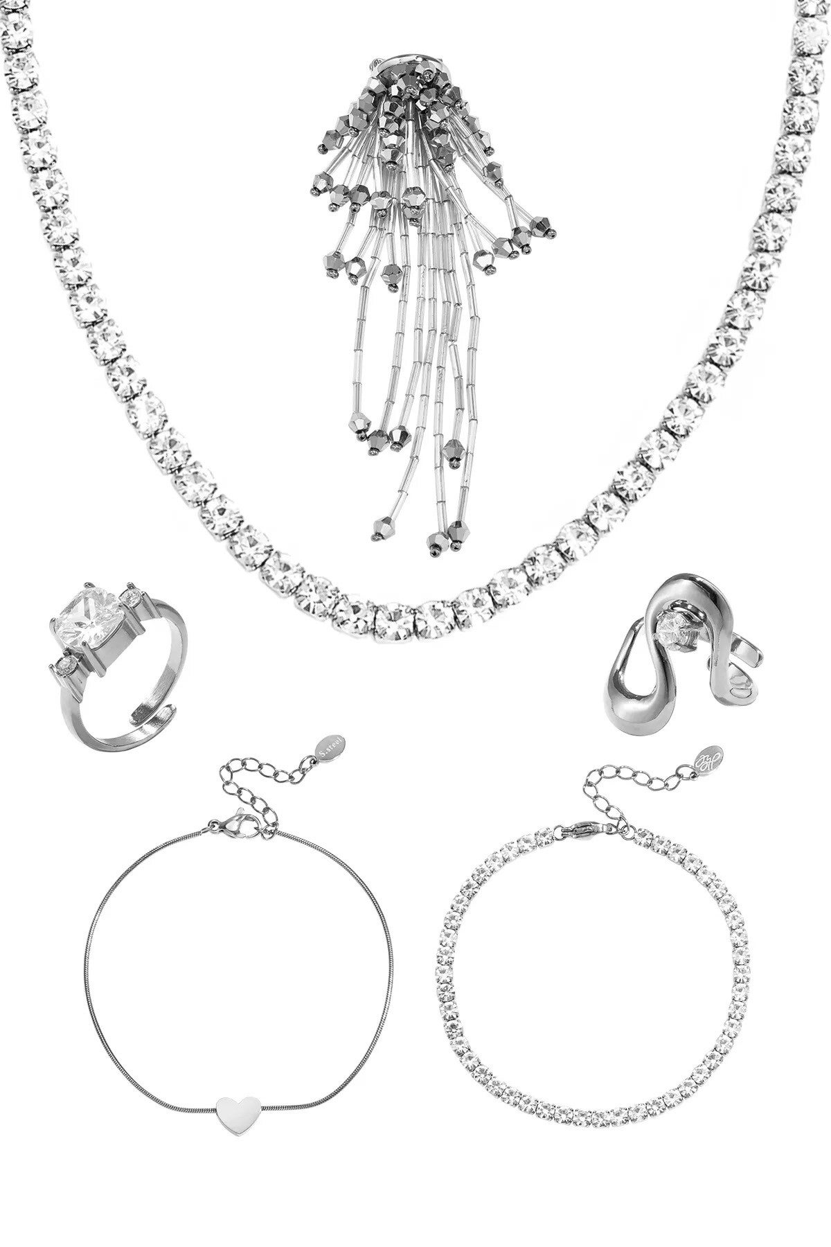 Adventskalender zilver zirkonia
