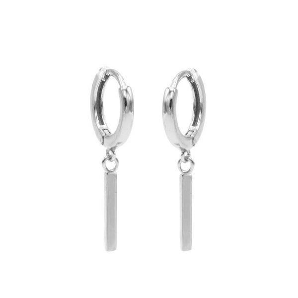Karma Jewerly - Hinged Hoops Long Square Cone