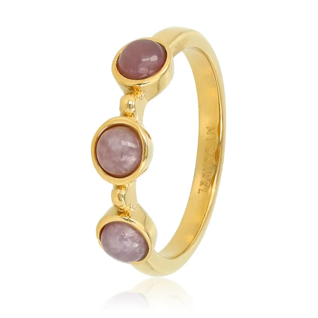 My Bendel - Ring Three Lilac Quartz Gemstone