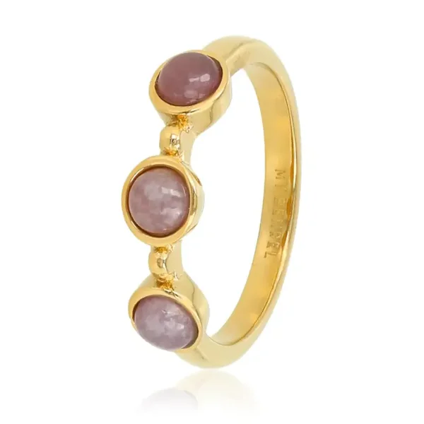 My Bendel - Ring Three Lilac Quartz Gemstone