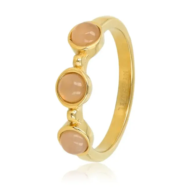 My Bendel - Ring Three Rose Quartz Gemstone