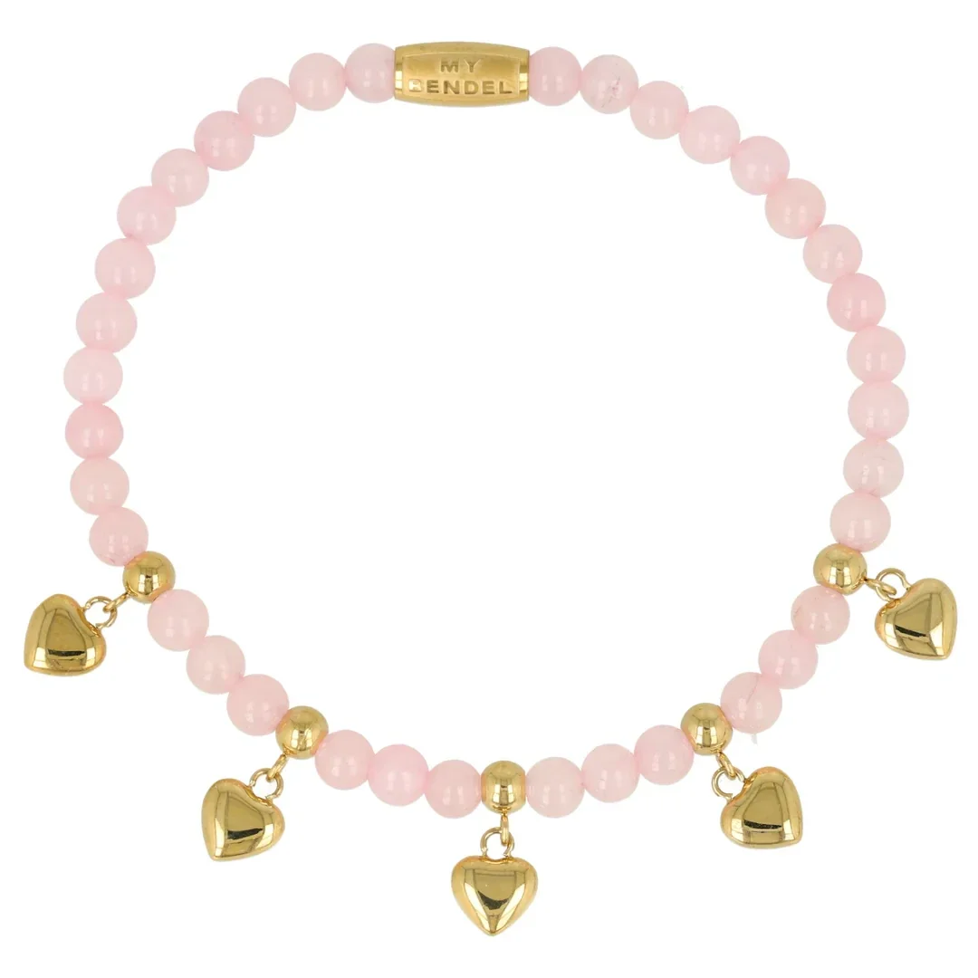My Bendel - Bracelet Rose Quartz Beaded