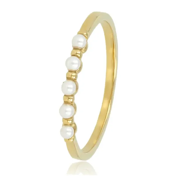 My Bendel - Ring Minimalist With White Pearls