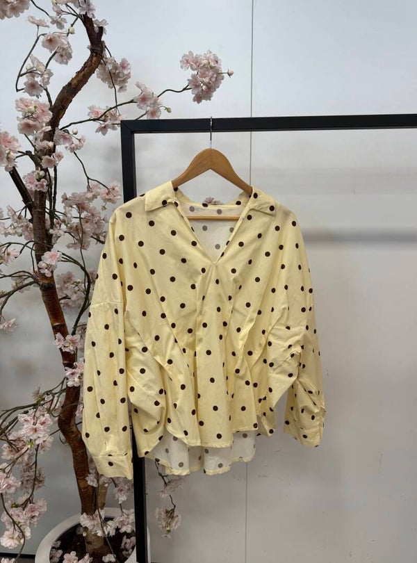 Bloese Dots, Butter yellow