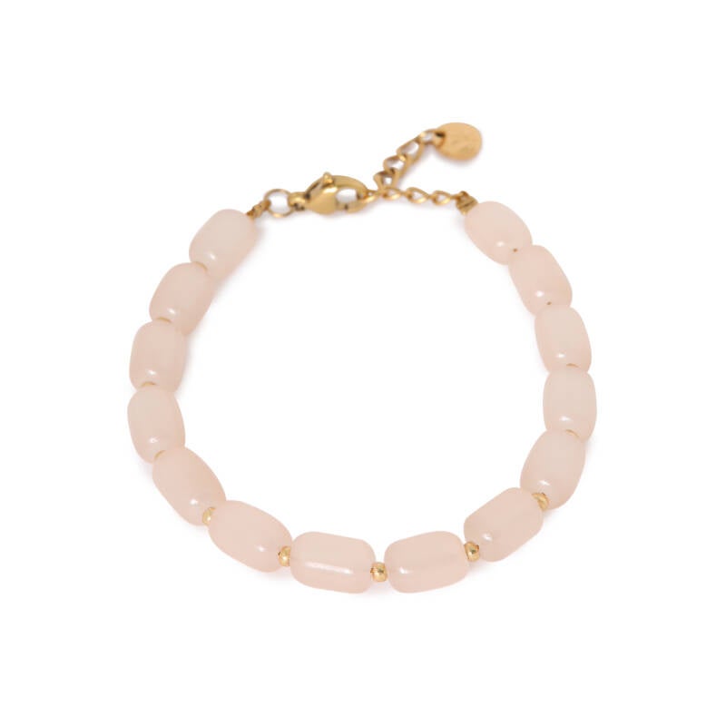 Label Kiki - Bracelet Natural beads gold