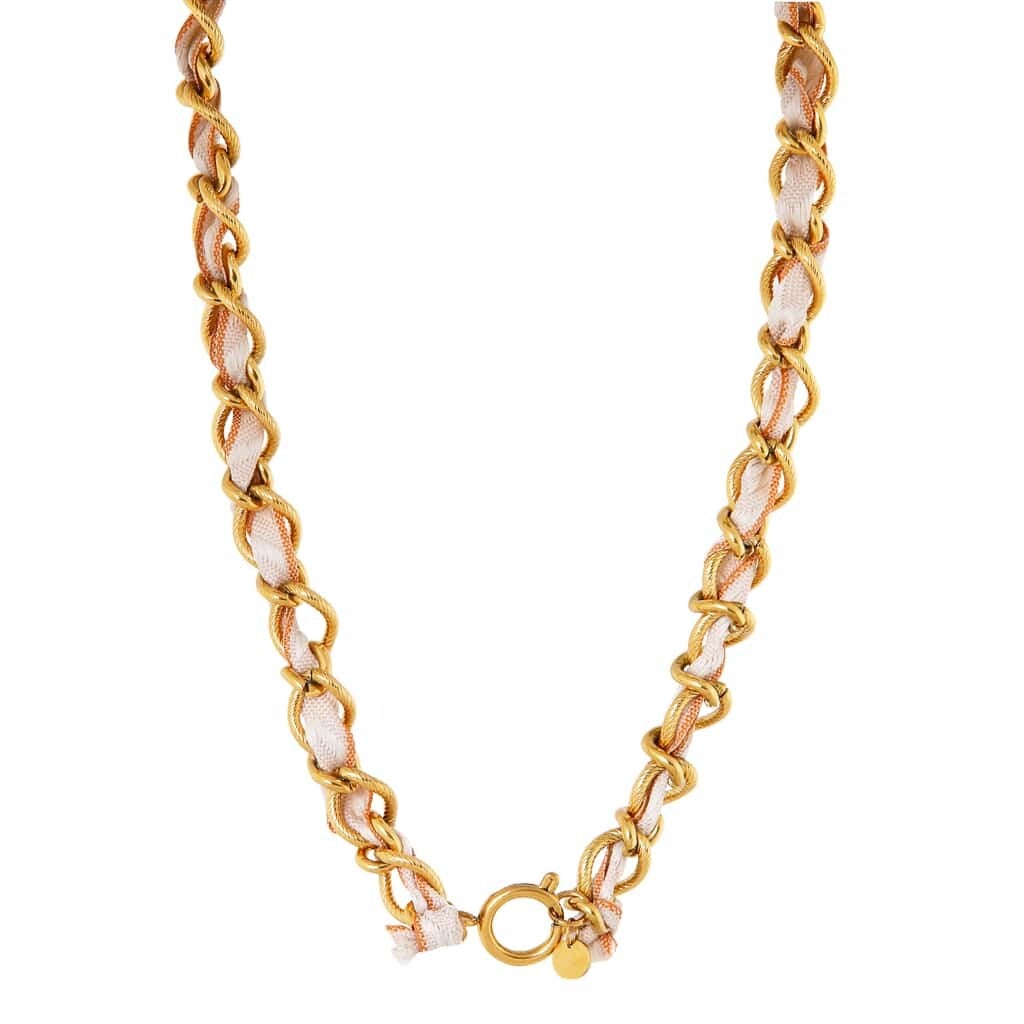 Label Kiki - Summer knot beige necklace