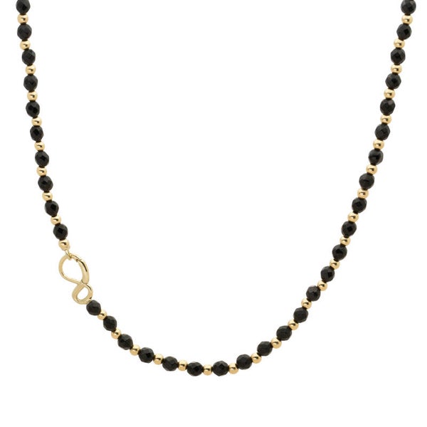 Link Ketting Onyx Goud