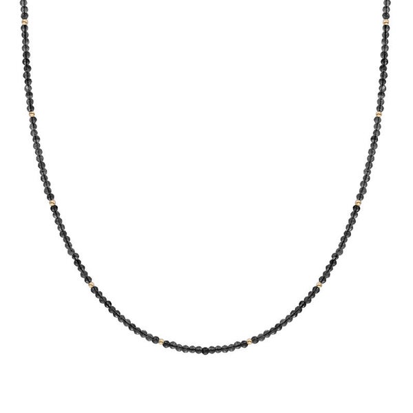 Beaded Necklace | 2mm Gold of Silver  - 42cm +2cm