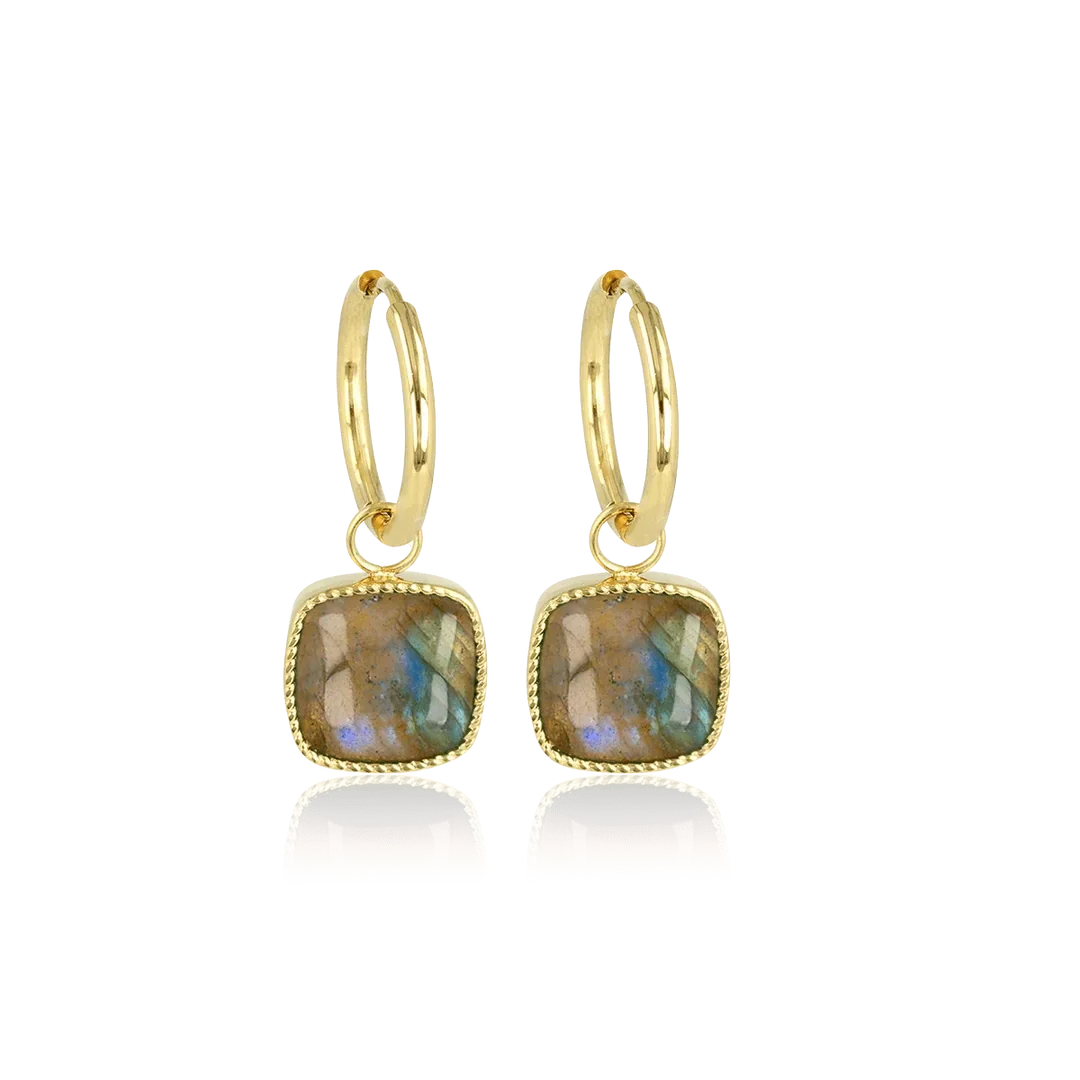 My Bendel - Earring Labradorite 38 mm
