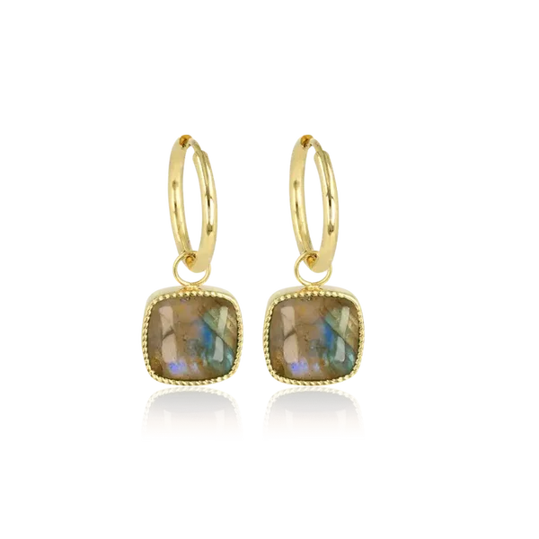 My Bendel - Earring Labradorite 38 mm