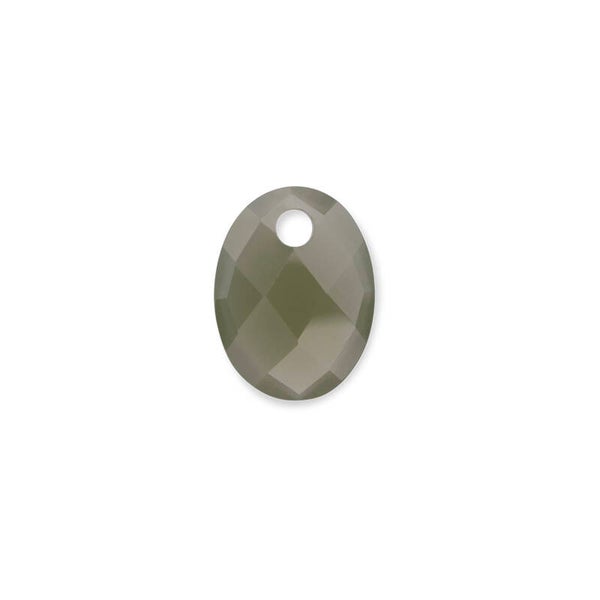 Quartz medium oval ketting edelsteen - Lime Jade