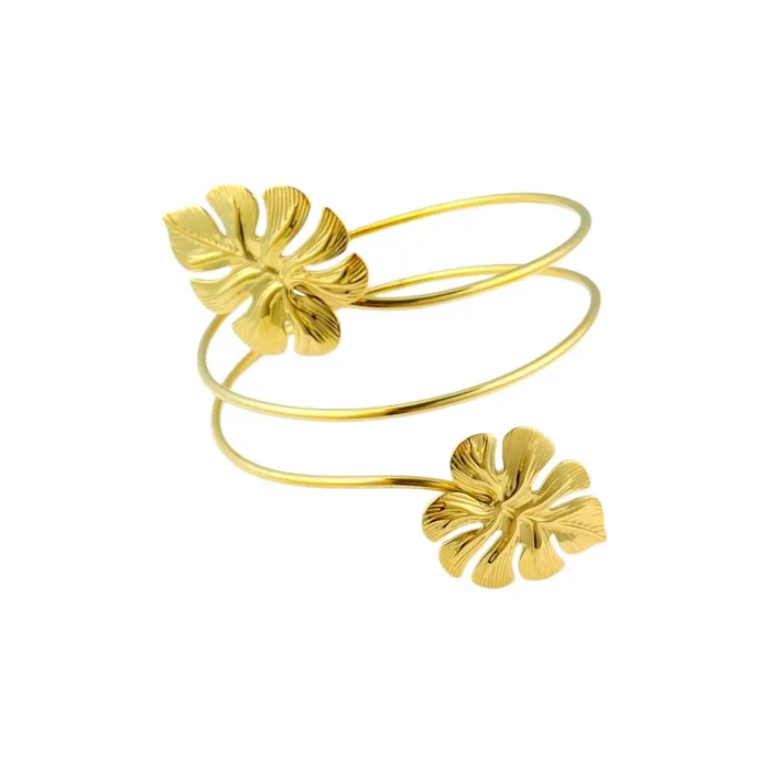 Stainless steel verguld - Bovenarm armband