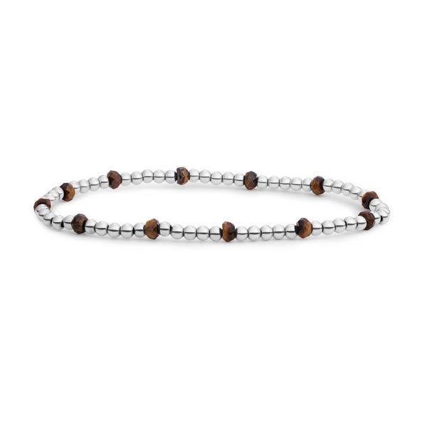 Bracelet | Reverse Roundel | Tiger Eye | Gold of Silver