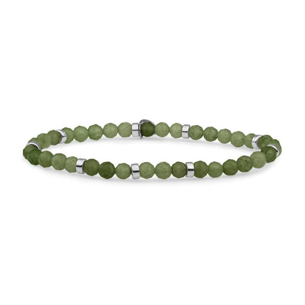 Bracelet | Roundel Mix | Lime Jade | Gold of Silver