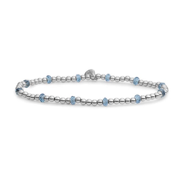 Bracelet | Reverse Roundel | Ocean Topez Quartz | Gold of Silver