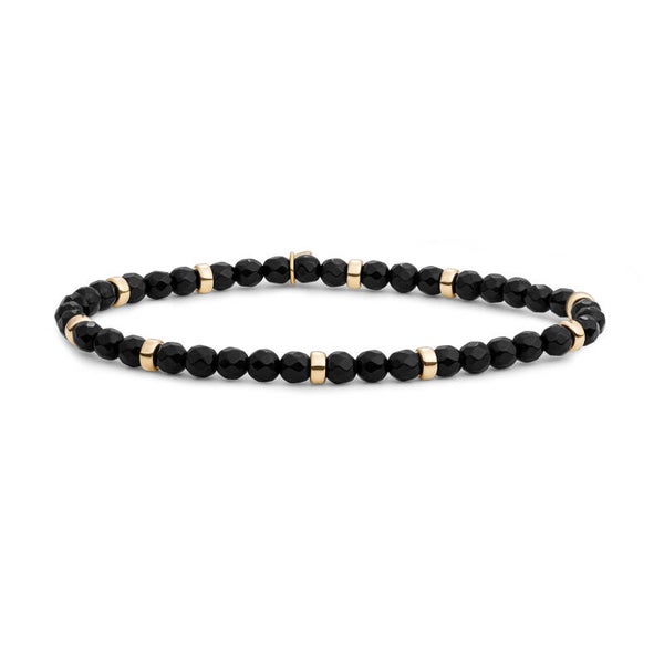 Bracelet | Roundel Mix | Onyx | Gold of Silver