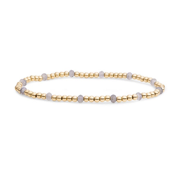 Bracelet | Reverse Roundel | Labrodorite | Gold of Silver