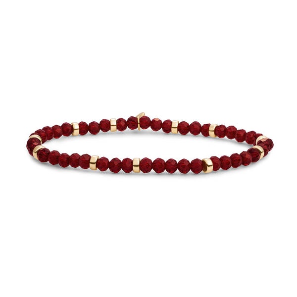Bracelet | Roundel Mix | Ruby Quartz | Gold of Silver