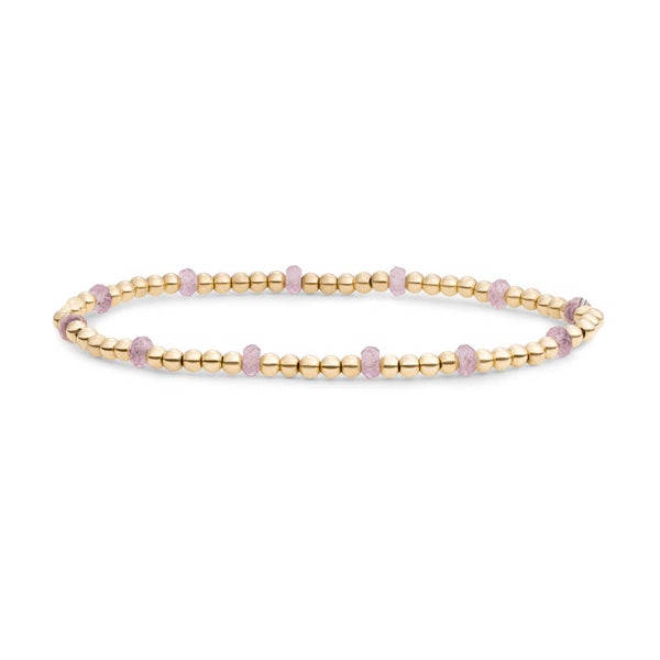 Bracelet | Reverse Roundel | Pink Opalite | Gold of Silver