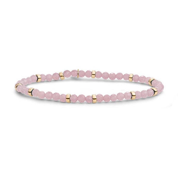 Bracelet | Roundel Mix | Pink Opalite | Gold of Silver