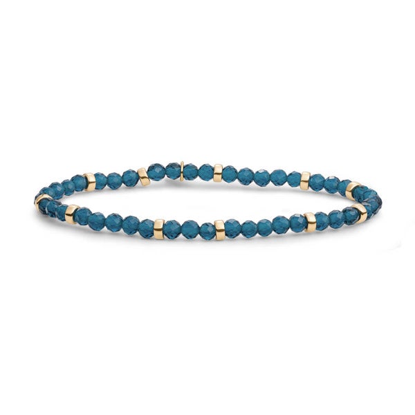 Bracelet | Roundel Mix | Ocean Topaz Quartz | Gold of Silver