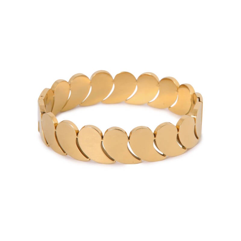 Label Kiki - Bracelet Sea whisper bangle gold