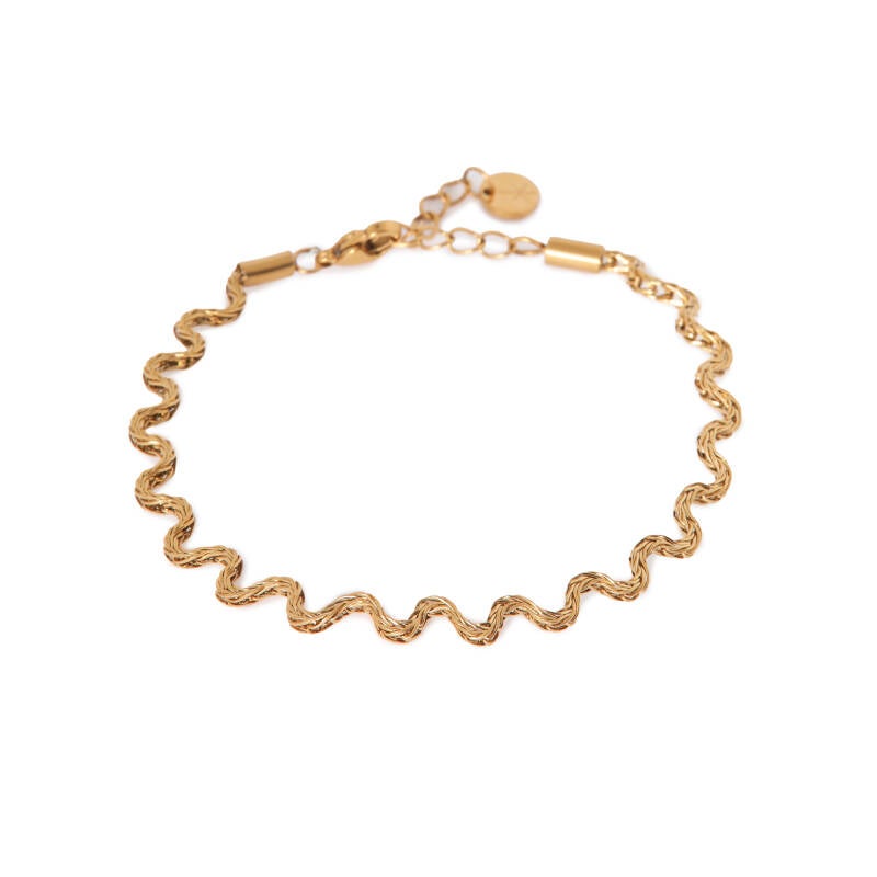 Label Kiki - Bracelet Waves gold
