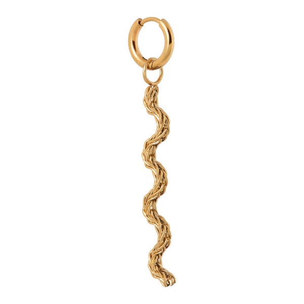 Label Kiki - Earring Waves hoop gold