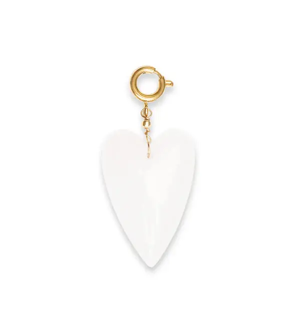 Le Veer - White heart charm