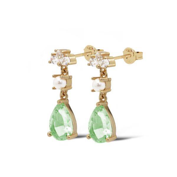 Karma Jewerly - Symbols XL DEVI Drop Pearl OCEAN GREEN