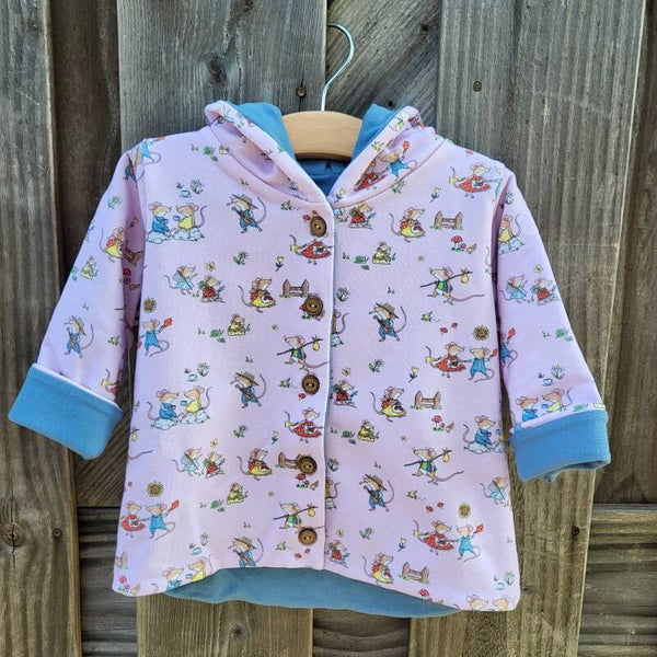 HOGWARTS organic hooded light jacket - PINK - "Fun Time"