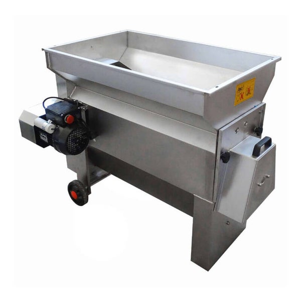 Fibreno 30 inox kneuzer-destemmer met pomp