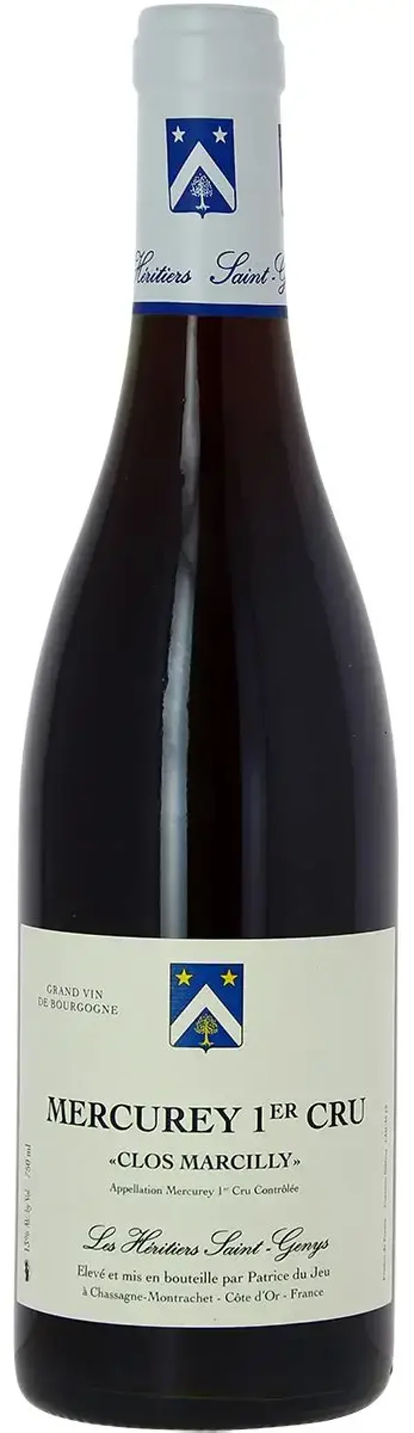 Les Héritiers Saint-Genys Mercurey 1er Cru "Clos Marcilly" Monopole 2021