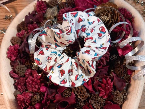 Chouchou Noël rouge bleu