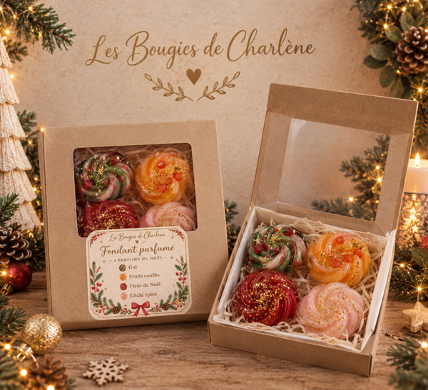 Coffret fondants parfumés de Noël