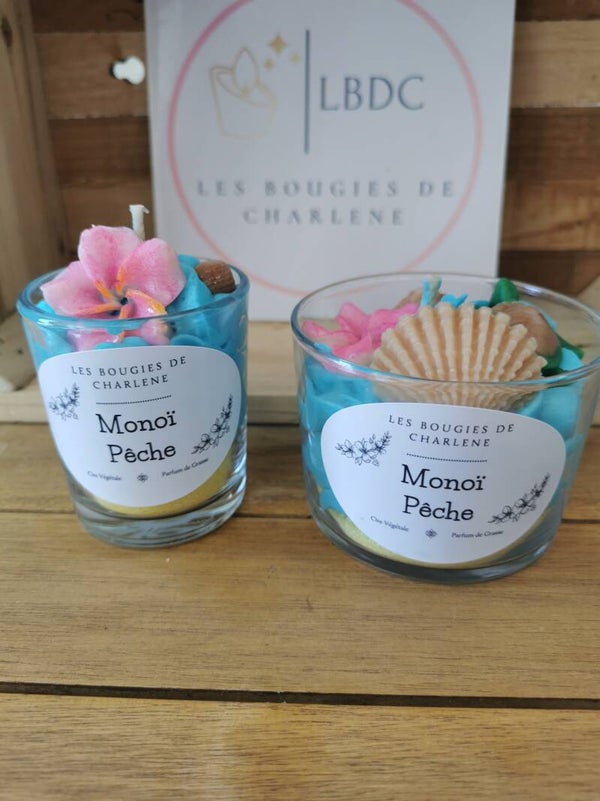 Bougie "Monoï Pêche"