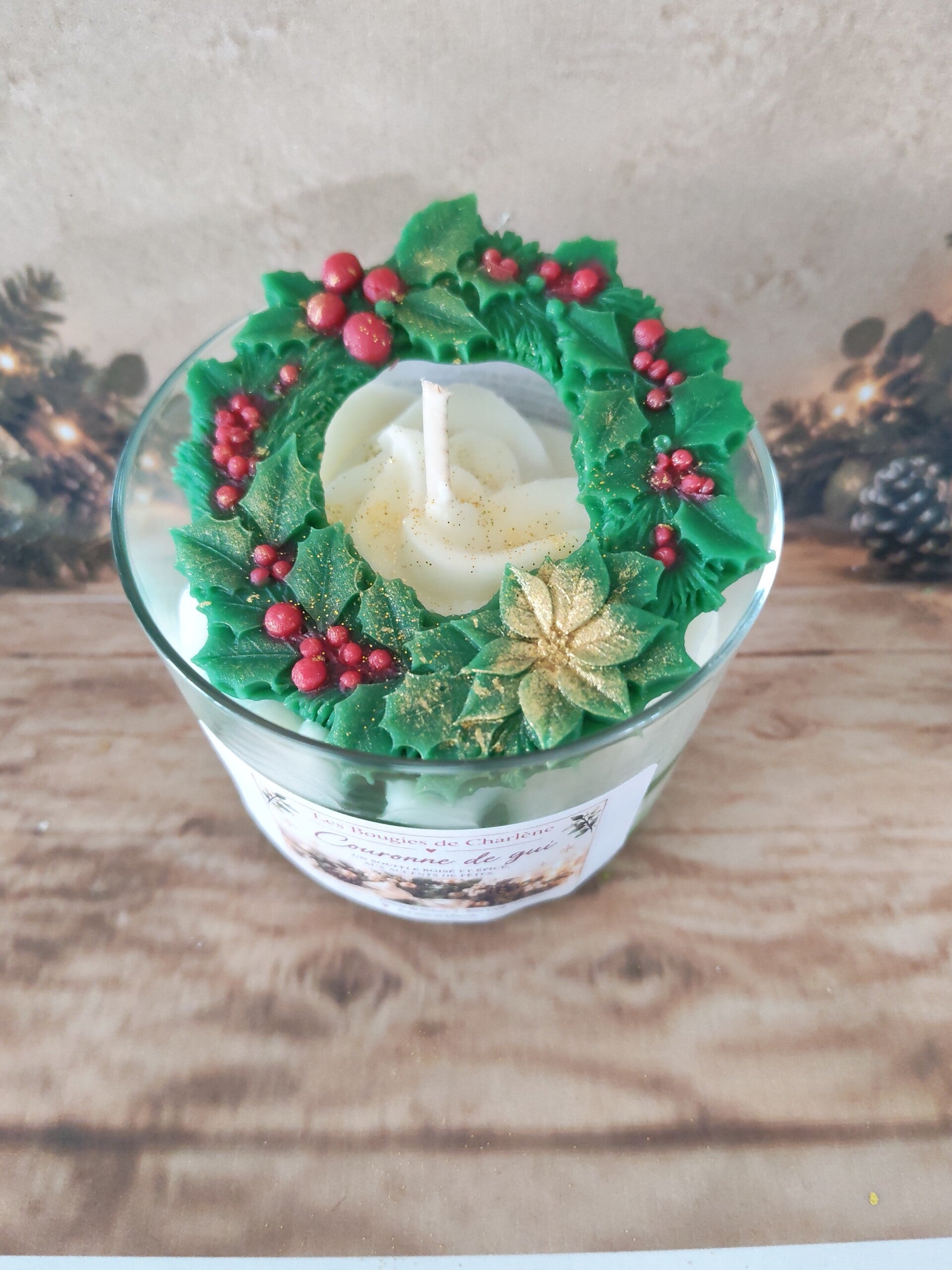 Bougie Couronne de Gui