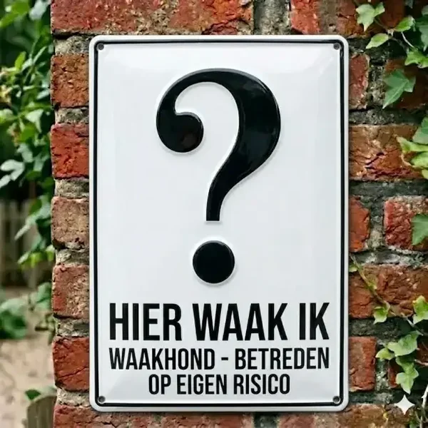 Metalen Bord met Eigen Foto Hond