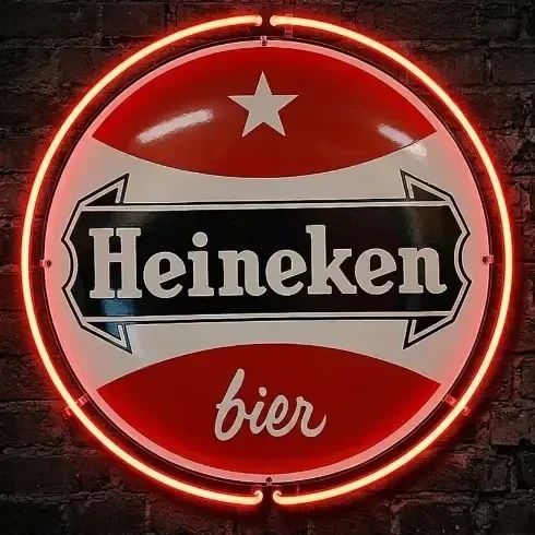 Heineken Bier LED Neon Verlichting - Wanddecoratie - Diverse Maten - USB