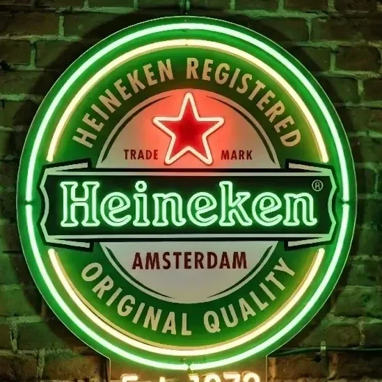 Heineken LED Neon Bord - Amsterdam Original - USB - 22cm t/m 62cm