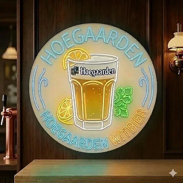 Hoegaarden Neon Bord kopen? | Gratis Verzending | 22cm - 62cm