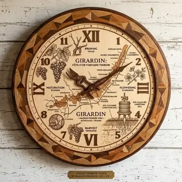 Houten Wijnklok Girardin – Côte d’Or Terroir – 30cm