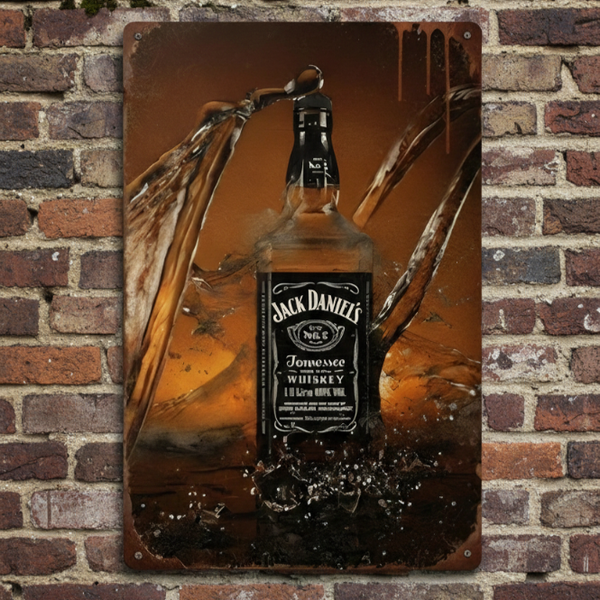 Metalen Wandbord Jack Daniel’s Whiskey - Retro Decoratie
