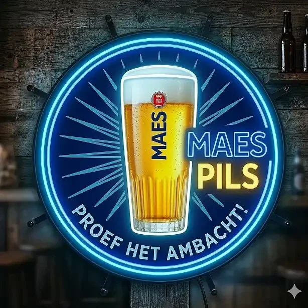 Maes Pils Neon LED Bord - Proef het Ambacht - Diverse maten (22-62cm