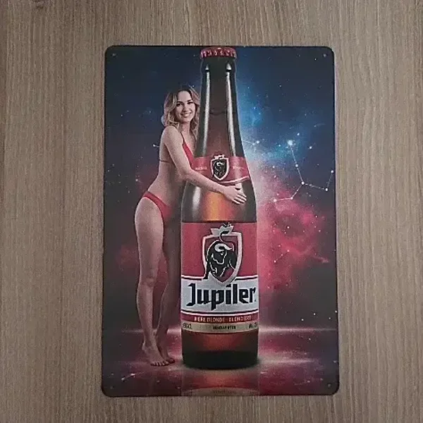 Vintage Metalen Wandbord Jupiler - Bier Reclamebord 20x30cm