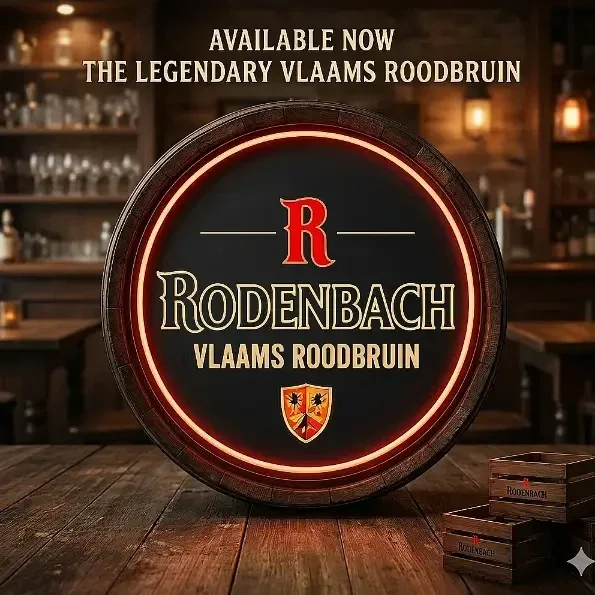 Rodenbach Vlaams Roodbruin LED Neon Bord - Bier Reclame Verlichting