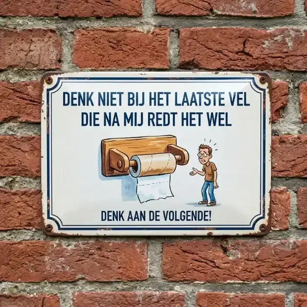 Metalen Wandbord funny quotes