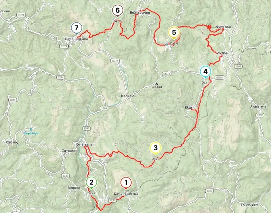 7 διαδρομές στο Μαίναλο | 7 Menalon Trail routes, Arcadia, Peloponnese