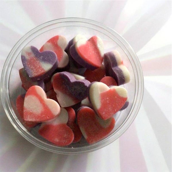 Assorted Mini Heart Wax Melts in Jar